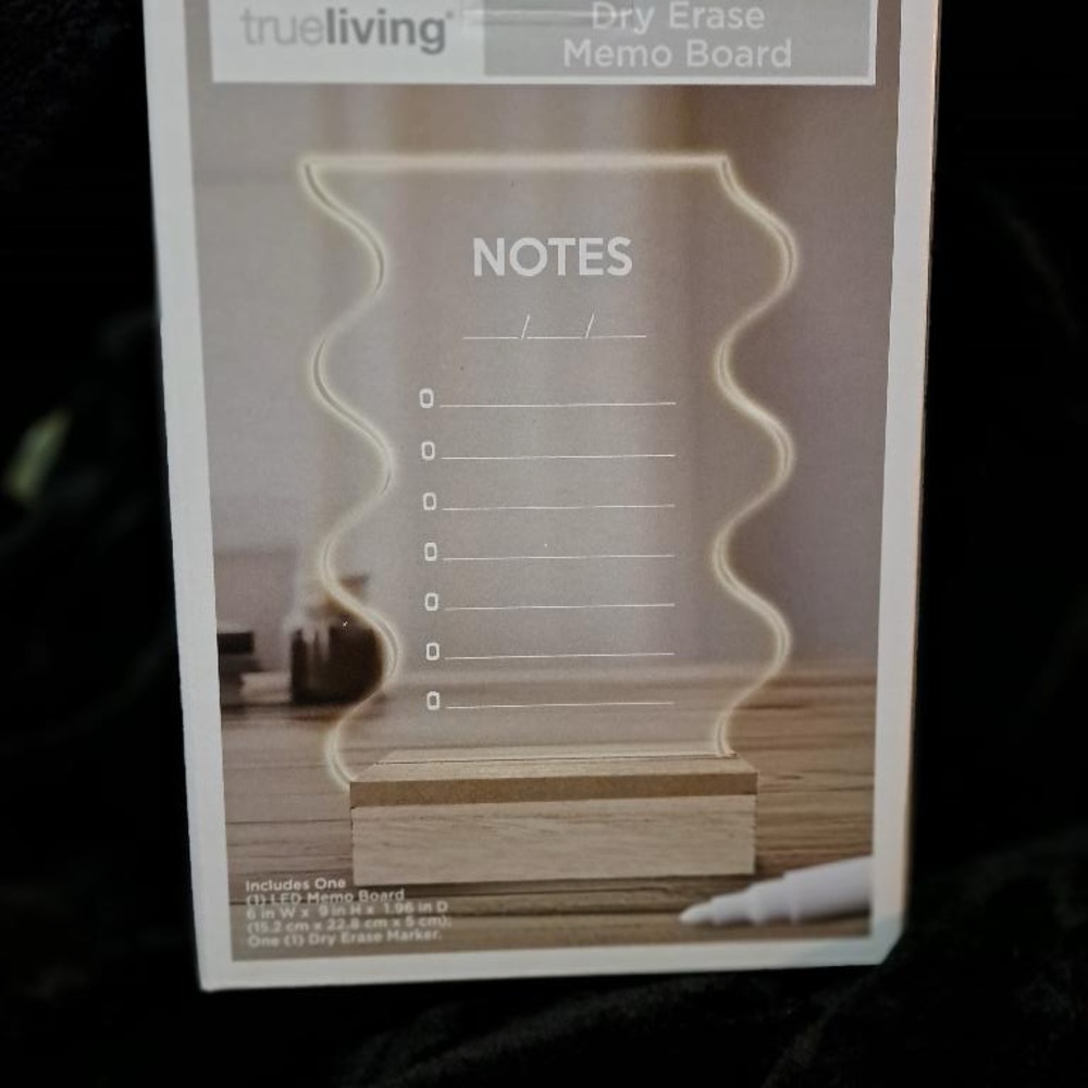 Trueliving Dry Erase Memo Board - Clear